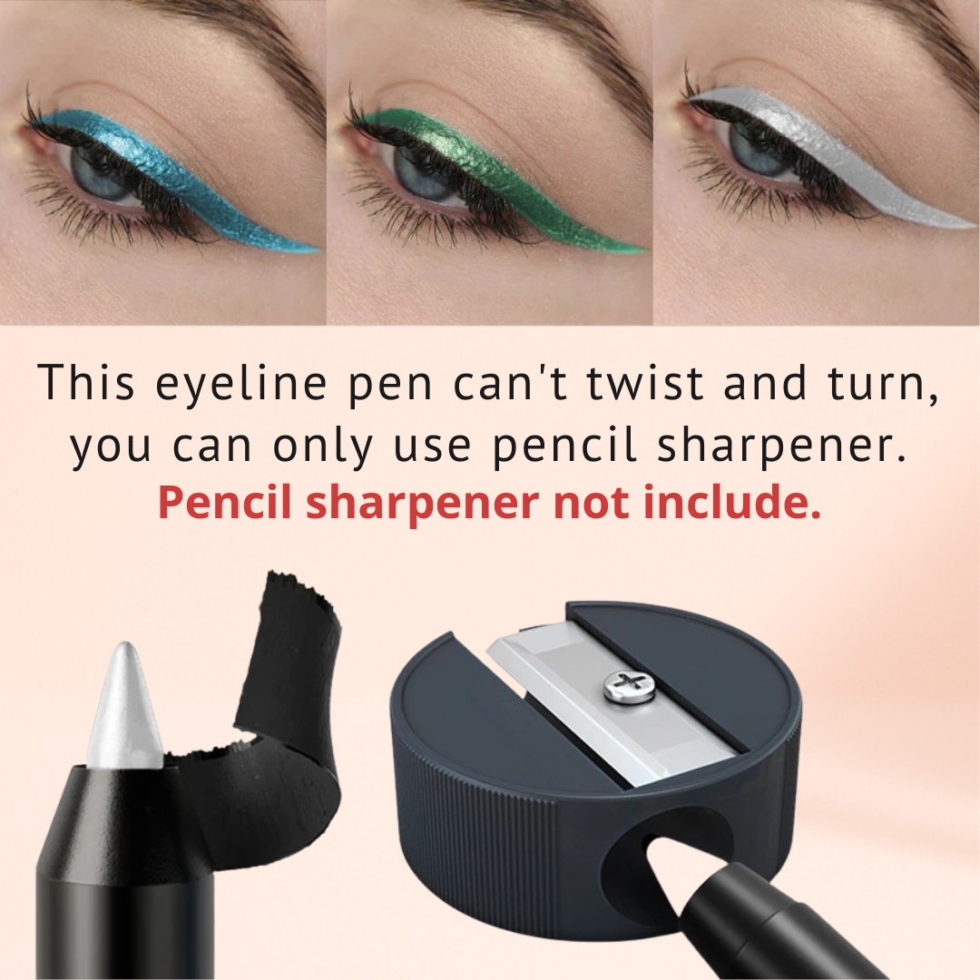 KAFURUX High‑Pigment Waterproof Eyeliner Pen – Pearly & Metallic Smokey in 10 Vibrant Shades (1 pc)