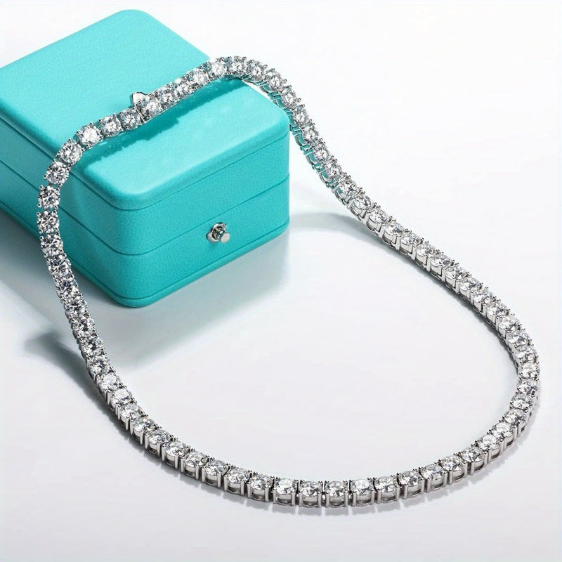 Collar de tenis de moissanita Radiant Allure
