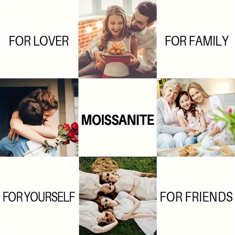 Colgante de moissanita de amor eterno