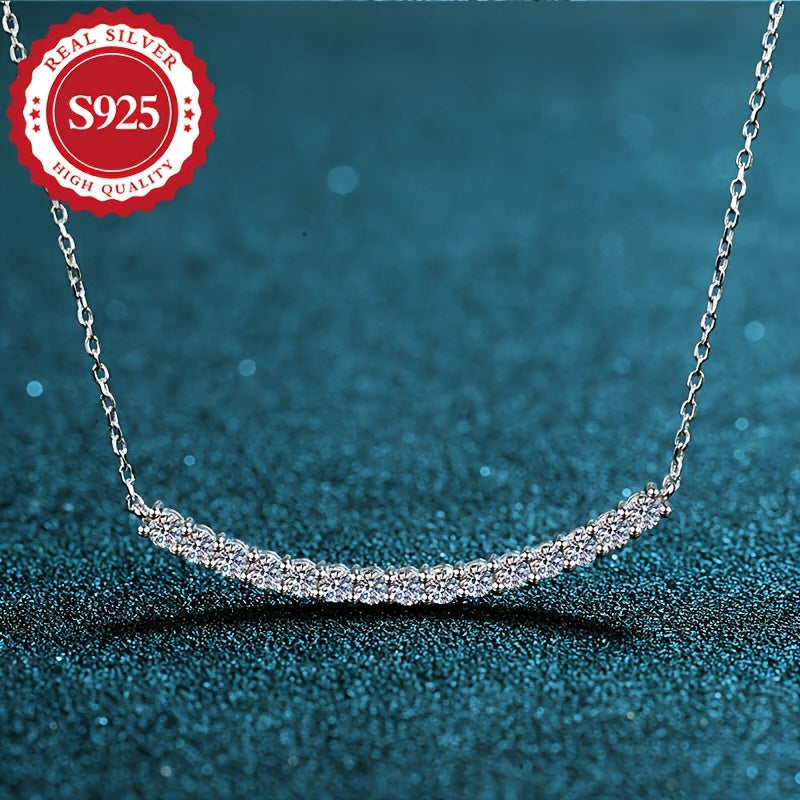 Sonrisa Radiante: Collar con Colgante de Plata Pura S925