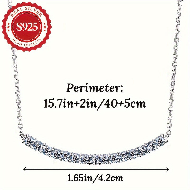 Sonrisa Radiante: Collar con Colgante de Plata Pura S925
