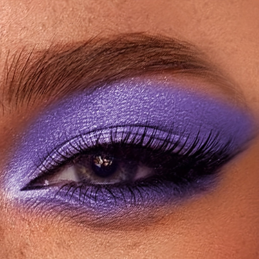 Kaifurx Sparkling Purple Eyeshadow Pencil – Non-Greasy, Pearlescent Glitter Finish, Metallic Tube with Precision Applicator for Dramatic Eye Makeup
