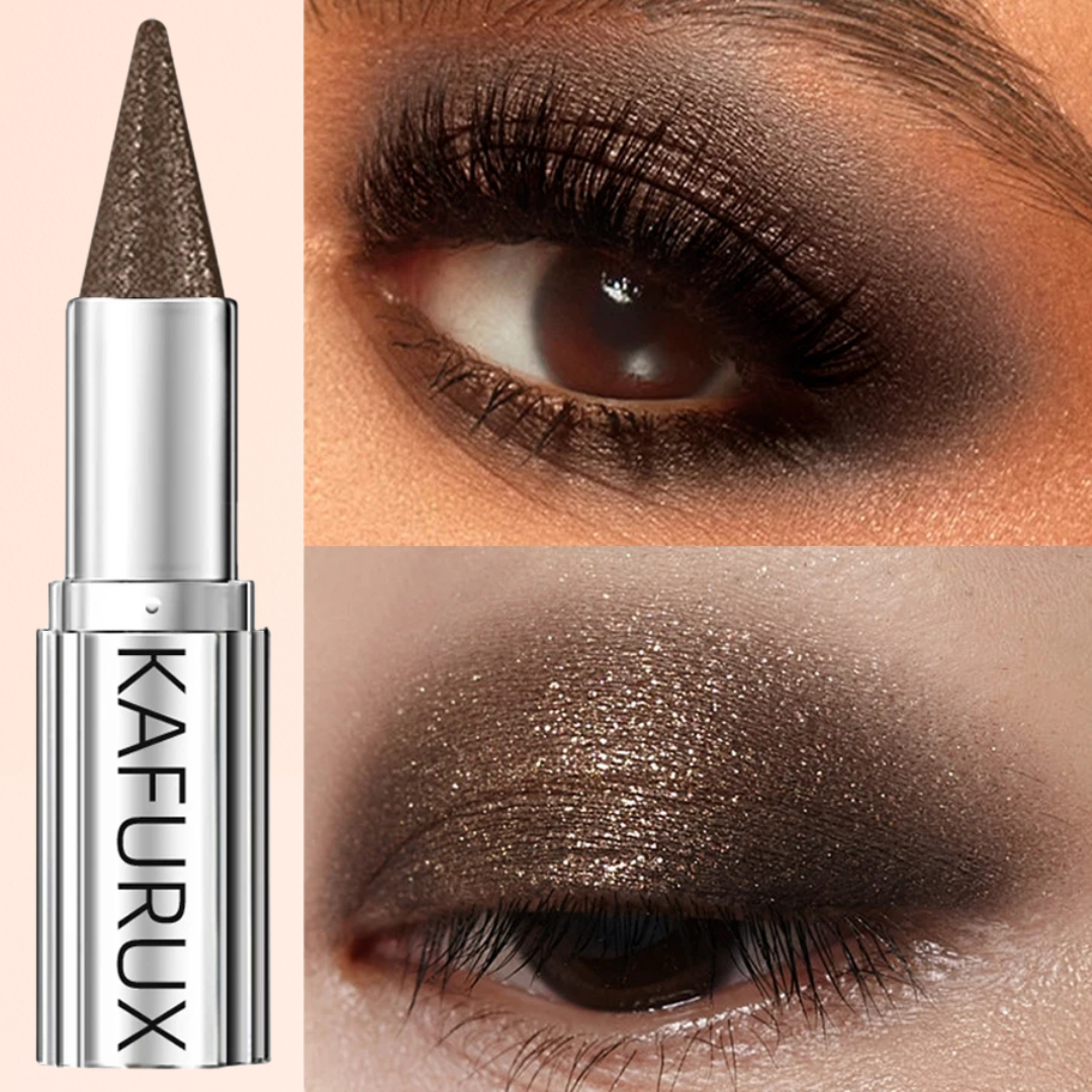 KAFURUX Waterproof Brown Eyeshadow Stick – High‑Pigment Shimmer & Glitter Eye Pencil (1 pc)