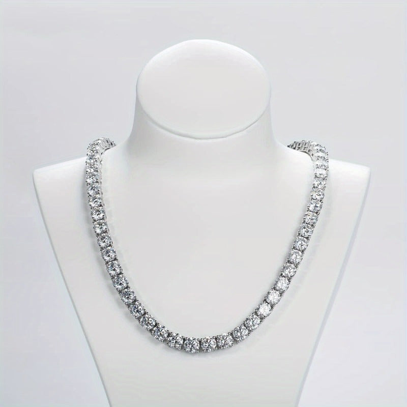 Collar de tenis de moissanita Radiant Allure