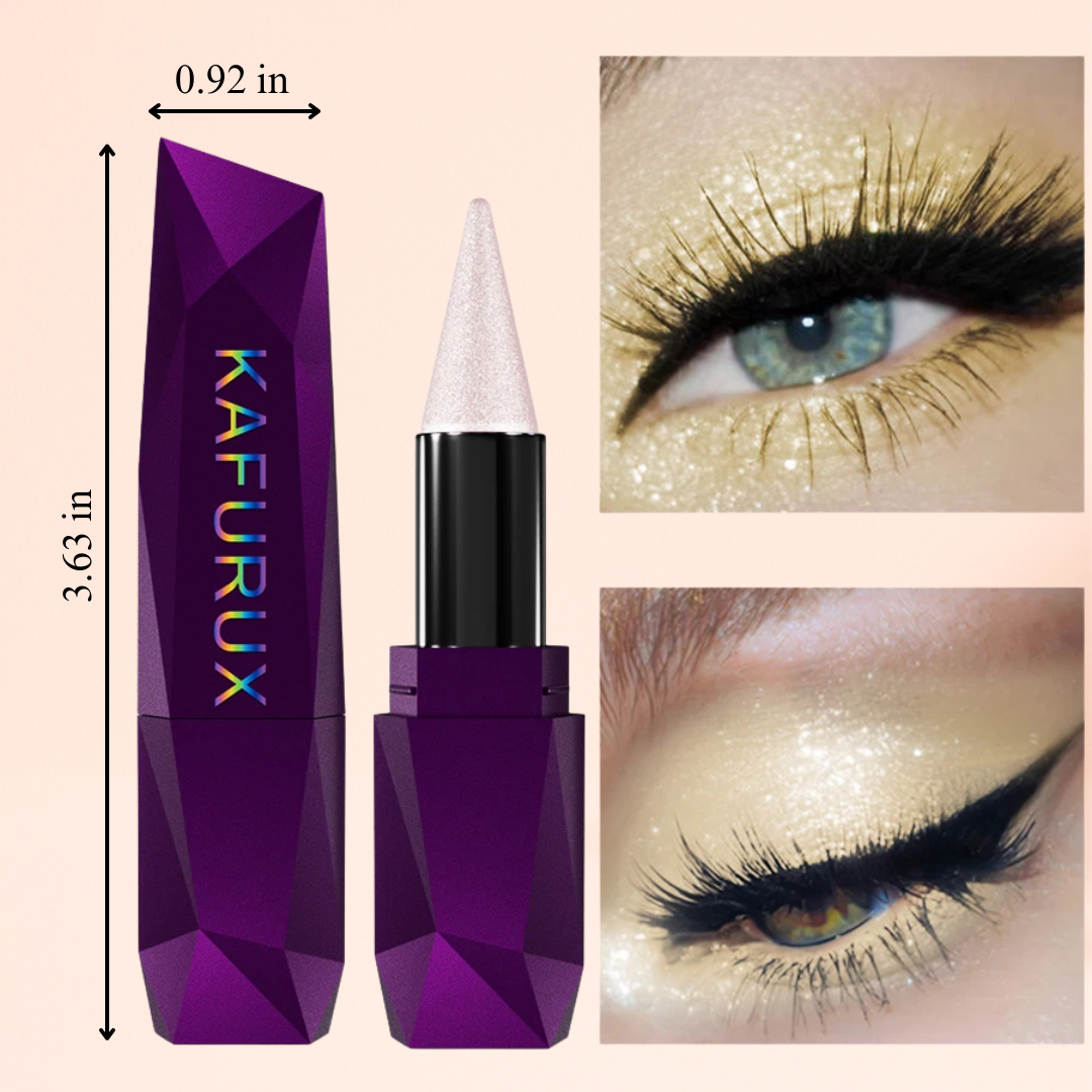 1pc KAFURUX Highlighter Eye Shadow Pen – Waterproof Natural Contour Glitter Eyeshadow Stick (3 Shade Variants)