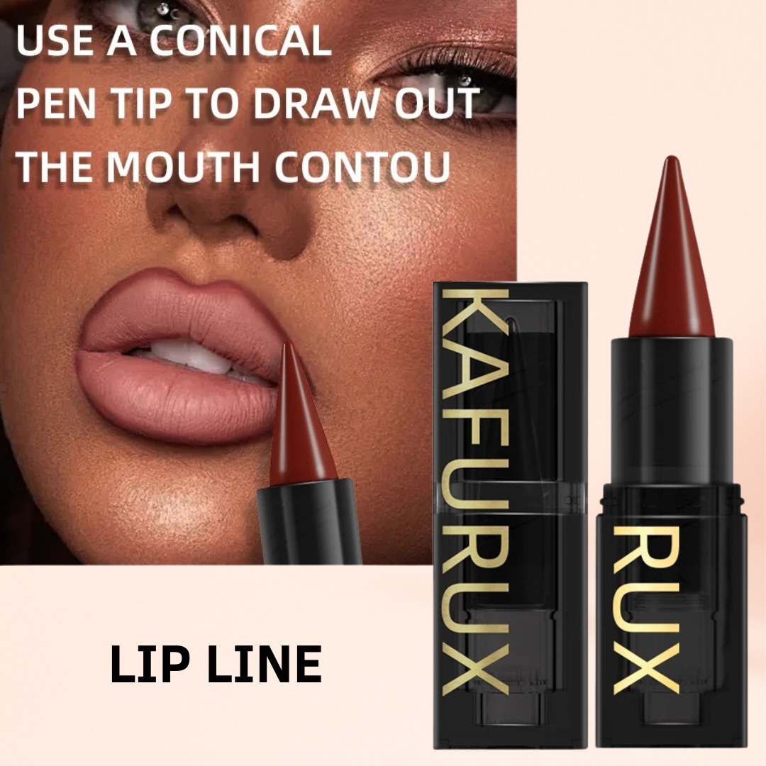 KAFURUX Nude Brown Waterproof Matte Lip Liner Pen – Smooth Long-Lasting Lip Tint