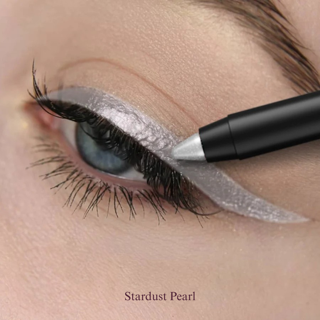 KAFURUX High‑Pigment Waterproof Eyeliner Pen – Pearly & Metallic Smokey in 10 Vibrant Shades (1 pc) - KAFURUX Stardust
