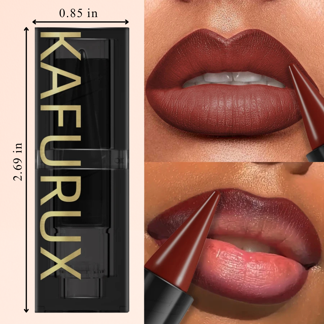 KAFURUX Nude Brown Waterproof Matte Lip Liner Pen – Smooth Long-Lasting Lip Tint