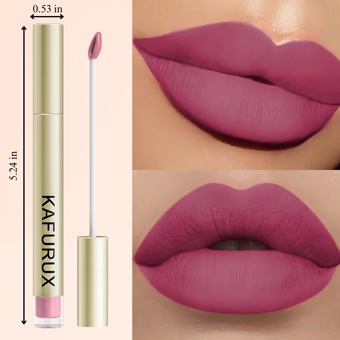 20 colors sexy long lasting velvet matte lip gloss liquid lipstick lip makeup red pink brown nonstick cup waterproof lip glaze