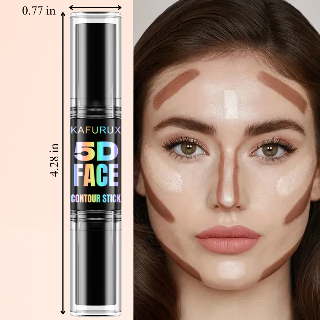 1pc KAFURUX Double‑Head Highlight & Contour Pen – Waterproof Concealer Stick (3 Shade Variants)