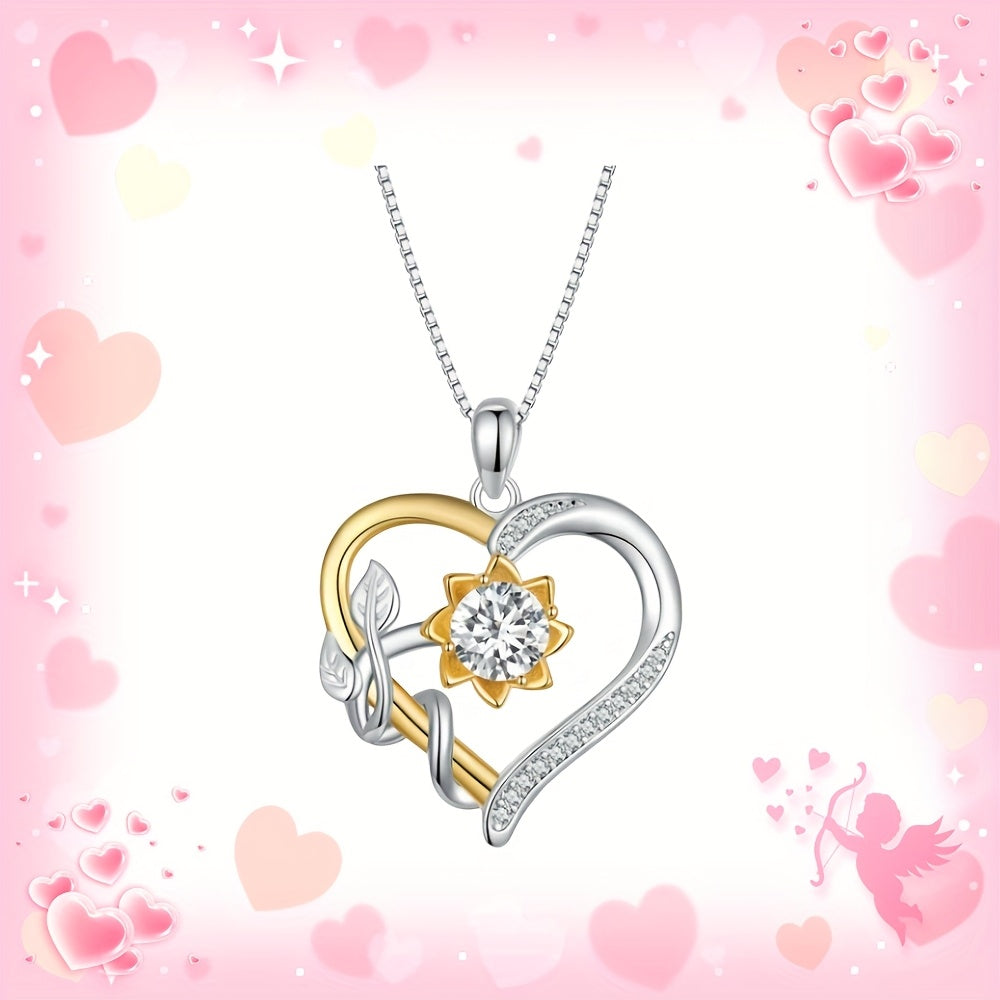 1 Carat Moissanite Pendant Necklace – 925 Sterling Silver