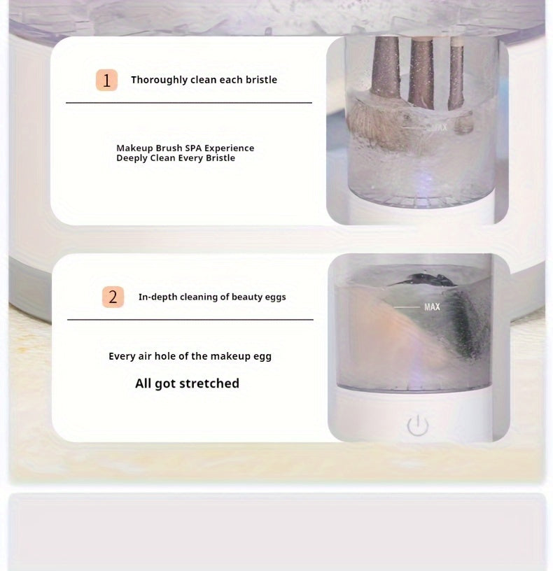 Portable USB Makeup Brush Cleaner