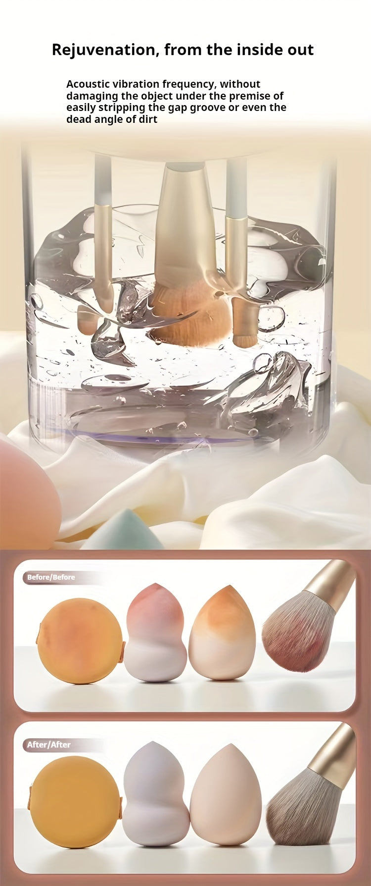 Portable USB Makeup Brush Cleaner