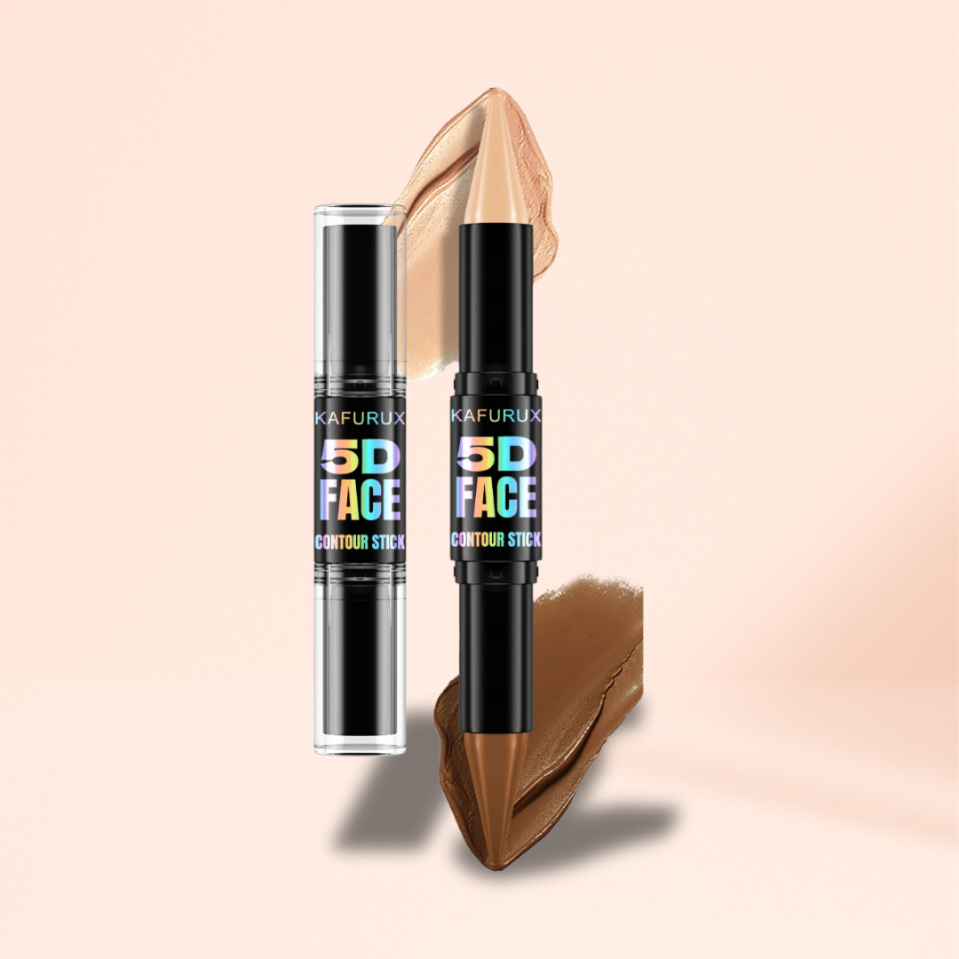 1pc KAFURUX Double‑Head Highlight & Contour Pen – Waterproof Concealer Stick (3 Shade Variants)