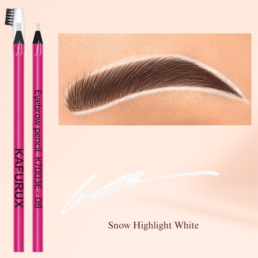 KAFURUX Ultra-Fine Tear-Off Eyebrow Pencil – Sweat-Proof & Smudge-Proof Brow Pencil with Brush (8 Shade Variants)