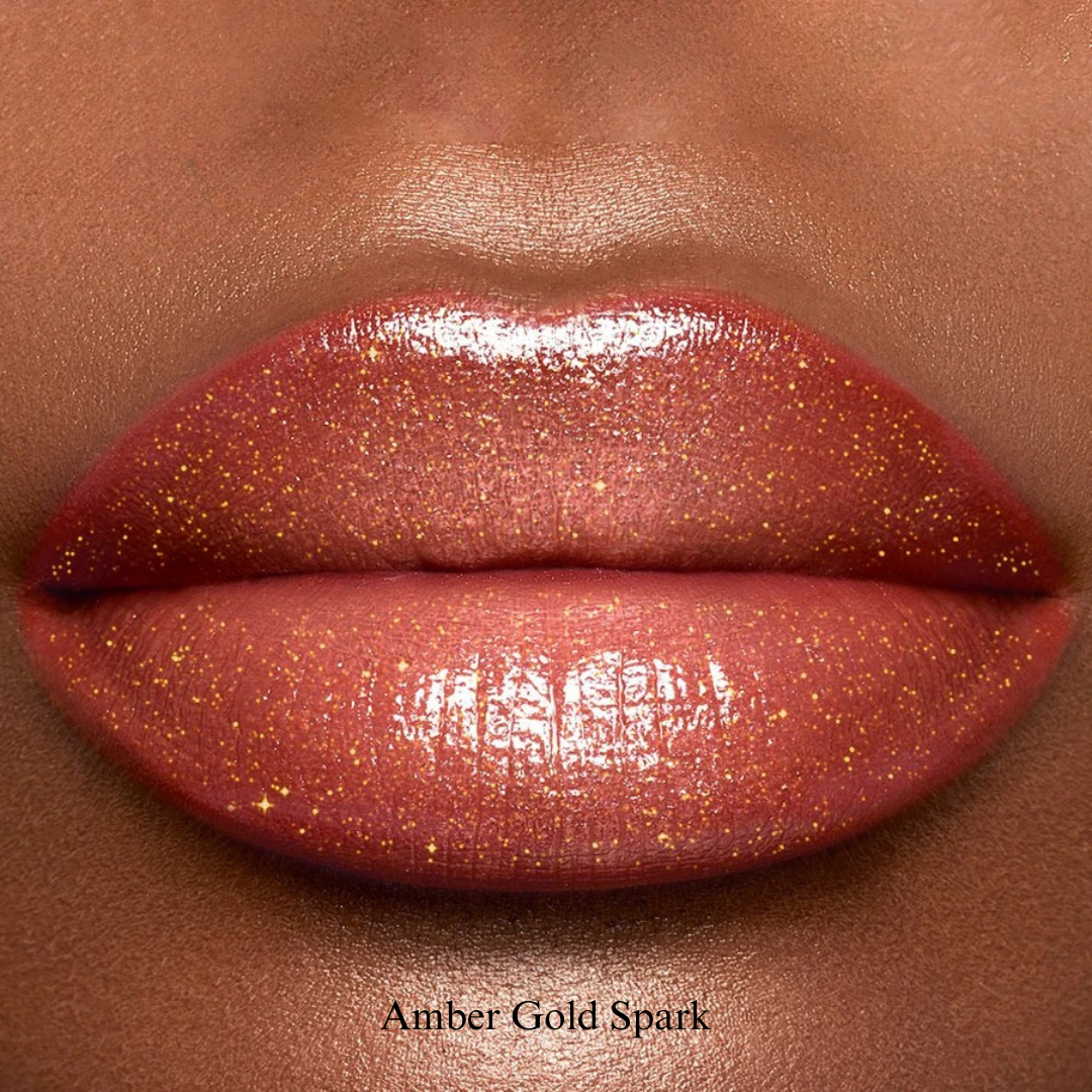 1pc KAFURUX Moisturizing Plump & Sparkling Lip Gloss – Water‑Glossy Mirror Lip Glaze with Glitter (6 Color Variants)