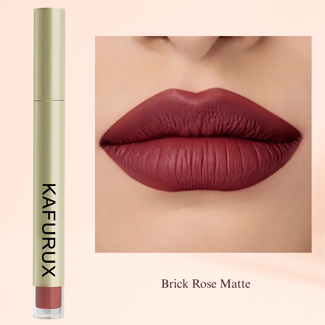 20 colors sexy long lasting velvet matte lip gloss liquid lipstick lip makeup red pink brown nonstick cup waterproof lip glaze