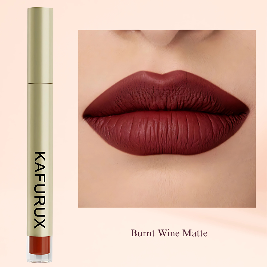 20 colors sexy long lasting velvet matte lip gloss liquid lipstick lip makeup red pink brown nonstick cup waterproof lip glaze