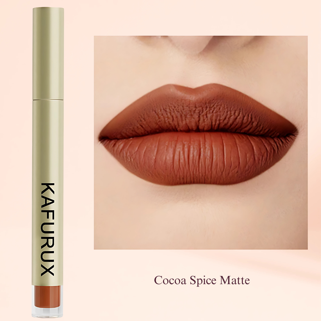 20 colors sexy long lasting velvet matte lip gloss liquid lipstick lip makeup red pink brown nonstick cup waterproof lip glaze