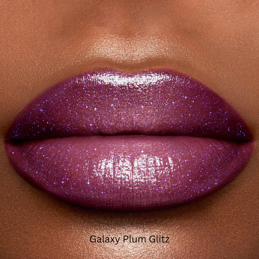 1pc KAFURUX Moisturizing Plump & Sparkling Lip Gloss – Water‑Glossy Mirror Lip Glaze with Glitter (6 Color Variants)