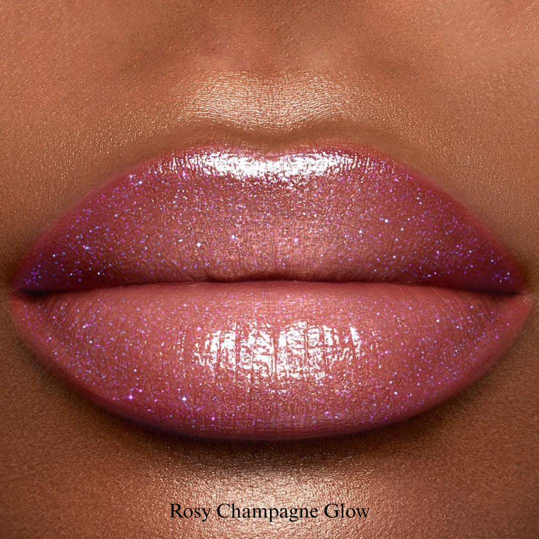 1pc KAFURUX Moisturizing Plump & Sparkling Lip Gloss – Water‑Glossy Mirror Lip Glaze with Glitter (6 Color Variants)
