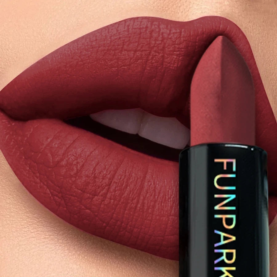 25-Color Matte Lipstick Waterproof Long Lasting Velvet Finish Lip Tint Smooth Matte Lip Color Smudge-proof Lip Liner Lip Makeup
