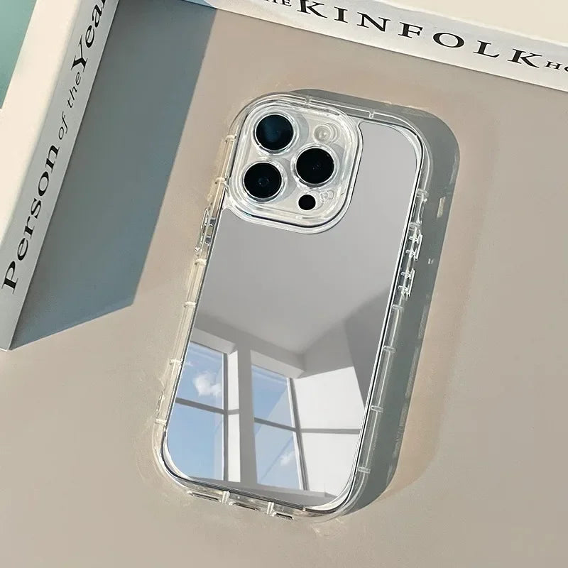 Funda delgada con espejo reflectante para iPhone