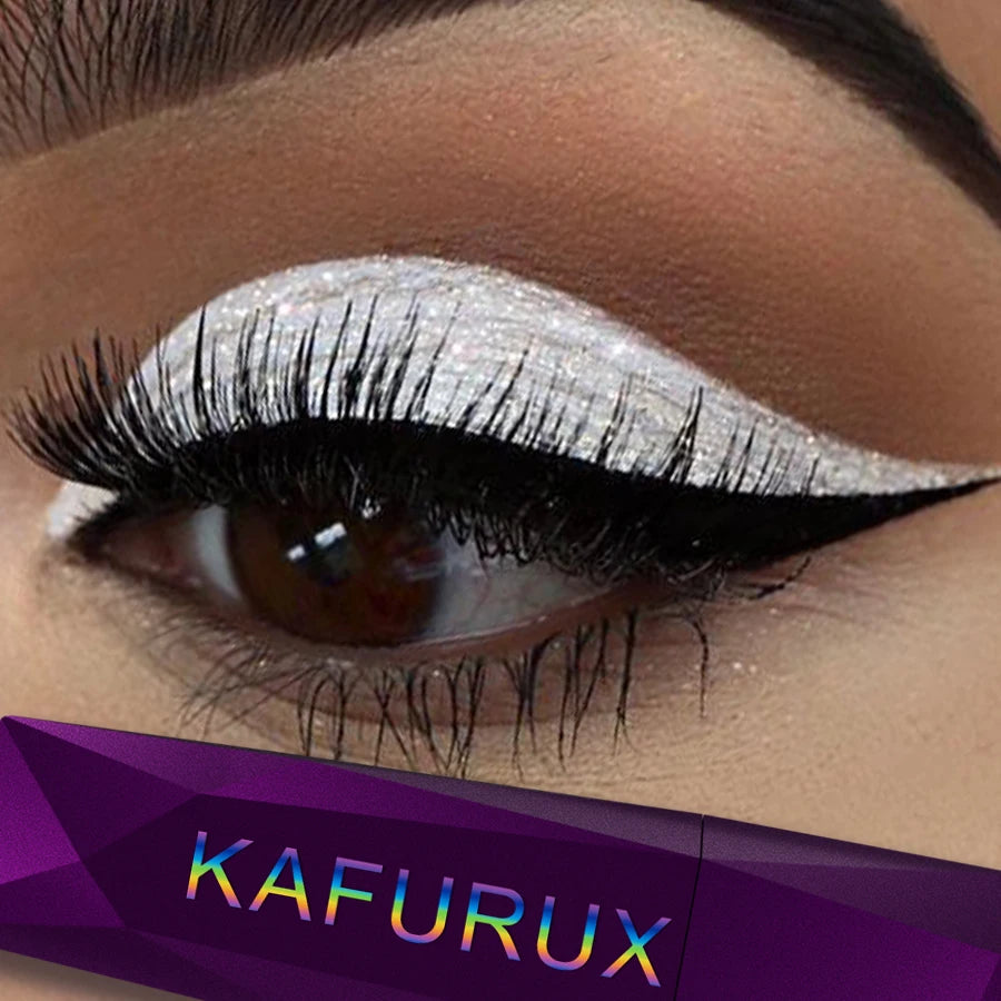 1pc KAFURUX Highlighter Eye Shadow Pen – Waterproof Natural Contour Glitter Eyeshadow Stick (3 Shade Variants)