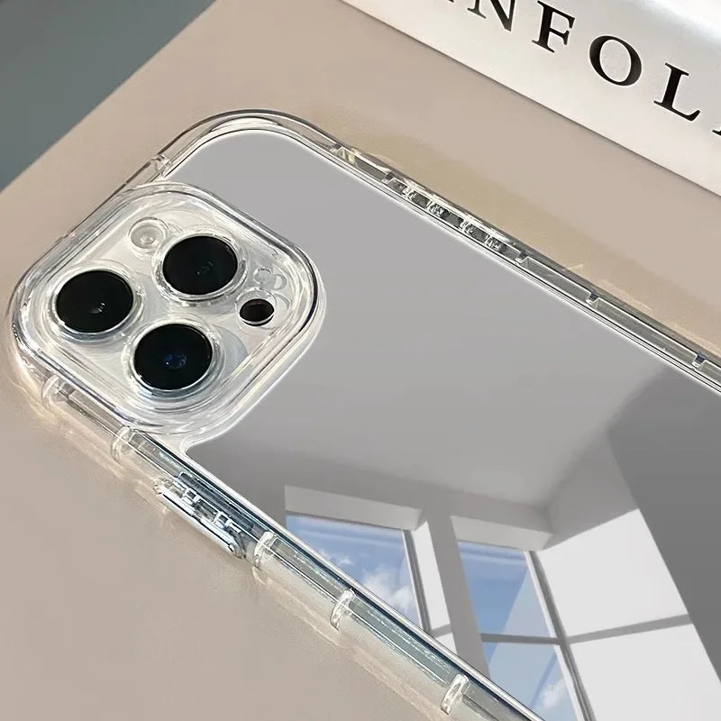 Funda delgada con espejo reflectante para iPhone
