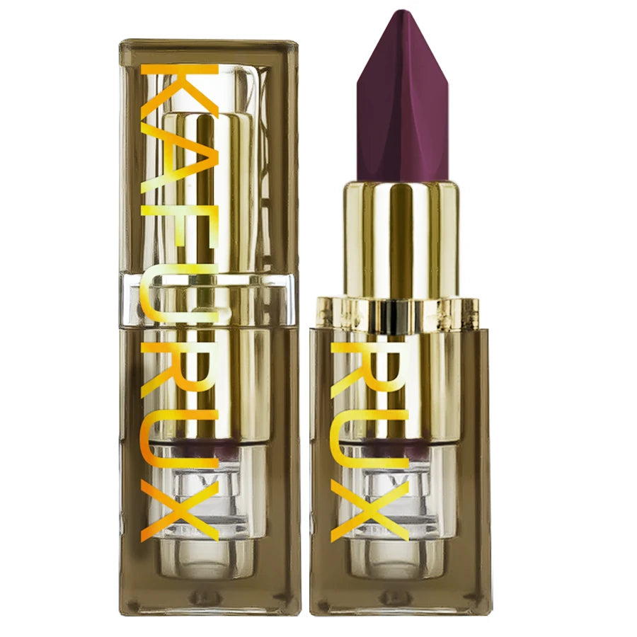 Two tone glitter &matte lipstick purple black lip stick discolocration sexy red rose moisturizing lip makeup lip tint lip glos