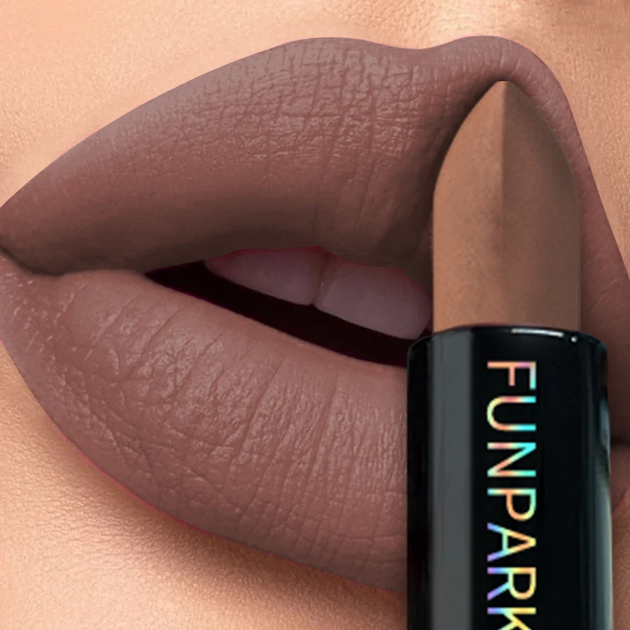 25-Color Matte Lipstick Waterproof Long Lasting Velvet Finish Lip Tint Smooth Matte Lip Color Smudge-proof Lip Liner Lip Makeup