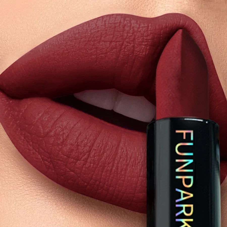 25-Color Matte Lipstick Waterproof Long Lasting Velvet Finish Lip Tint Smooth Matte Lip Color Smudge-proof Lip Liner Lip Makeup