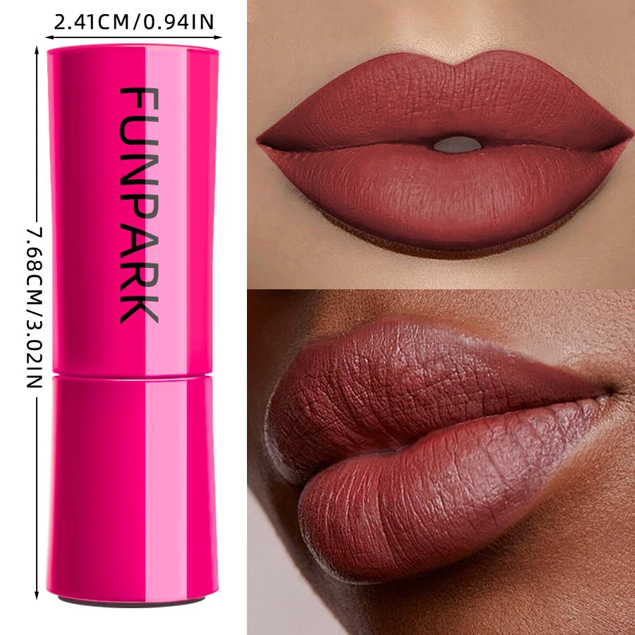 25-Color Matte Lipstick Waterproof Long Lasting Velvet Finish Lip Tint Smooth Matte Lip Color Smudge-proof Lip Liner Lip Makeup