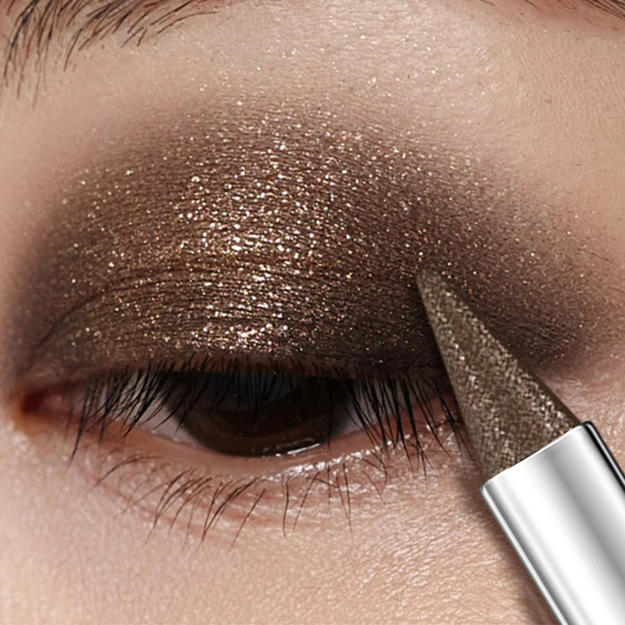 KAFURUX Waterproof Brown Eyeshadow Stick – High‑Pigment Shimmer & Glitter Eye Pencil (1 pc)