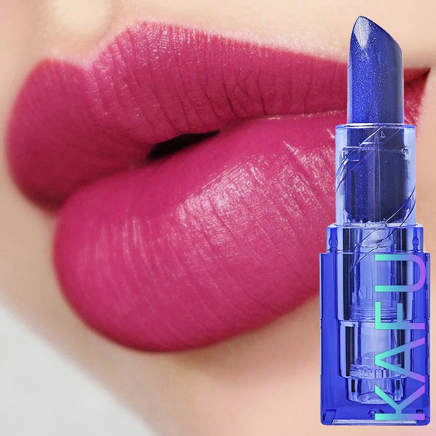 1pc temperature color change rose lipstick waterproof female makeup sexy lip tint lip gloss cosmetics gifts profession lipstick