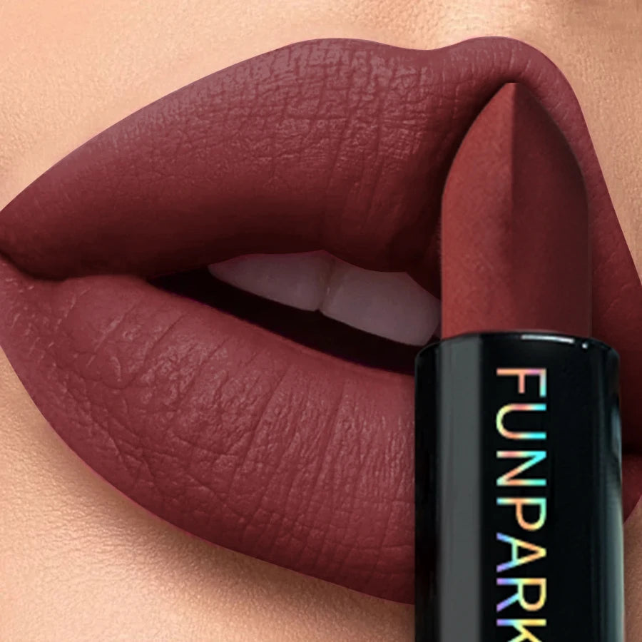 25-Color Matte Lipstick Waterproof Long Lasting Velvet Finish Lip Tint Smooth Matte Lip Color Smudge-proof Lip Liner Lip Makeup