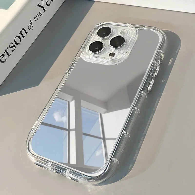 Funda delgada con espejo reflectante para iPhone