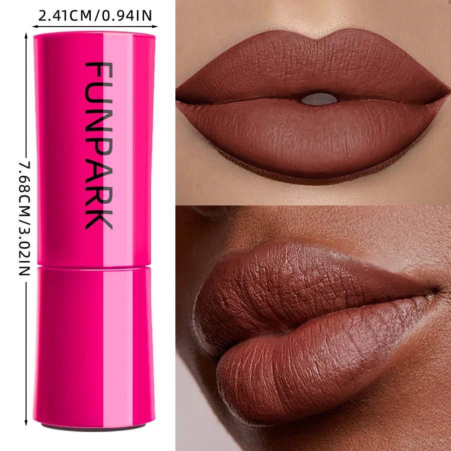 25-Color Matte Lipstick Waterproof Long Lasting Velvet Finish Lip Tint Smooth Matte Lip Color Smudge-proof Lip Liner Lip Makeup