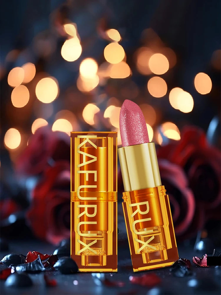 16 colors Bold& Intense Glitter Shiny Metallic Lipstick Pearlescent Lip Tint, Long lasting Lip Makeup Gifts for Women Cosmetics