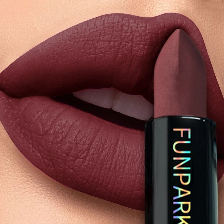 25-Color Matte Lipstick Waterproof Long Lasting Velvet Finish Lip Tint Smooth Matte Lip Color Smudge-proof Lip Liner Lip Makeup