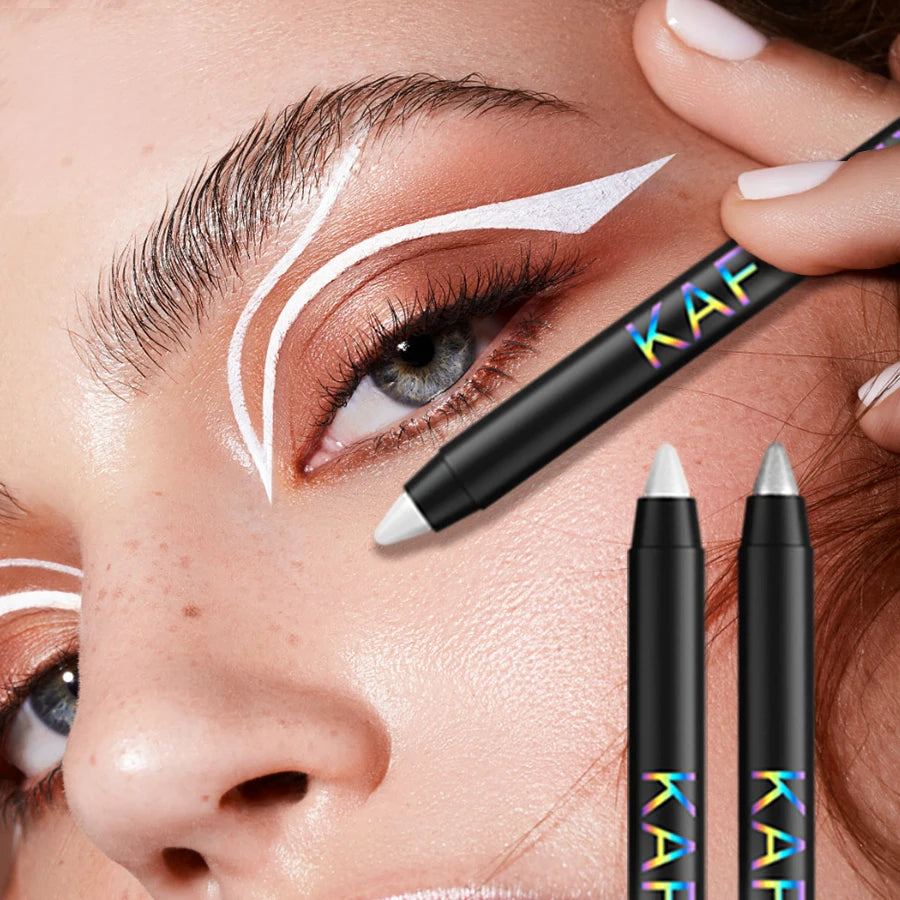 KAFURUX High‑Pigment Waterproof Eyeliner Pen – Pearly & Metallic Smokey in 10 Vibrant Shades (1 pc)