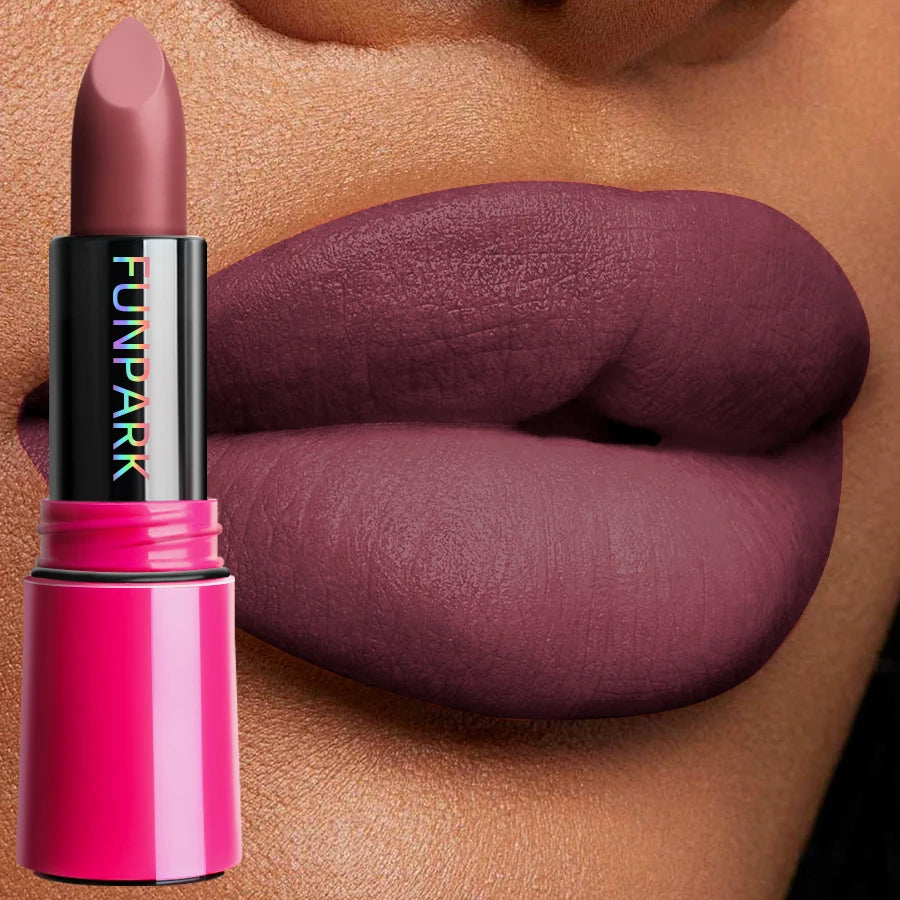 25-Color Matte Lipstick Waterproof Long Lasting Velvet Finish Lip Tint Smooth Matte Lip Color Smudge-proof Lip Liner Lip Makeup
