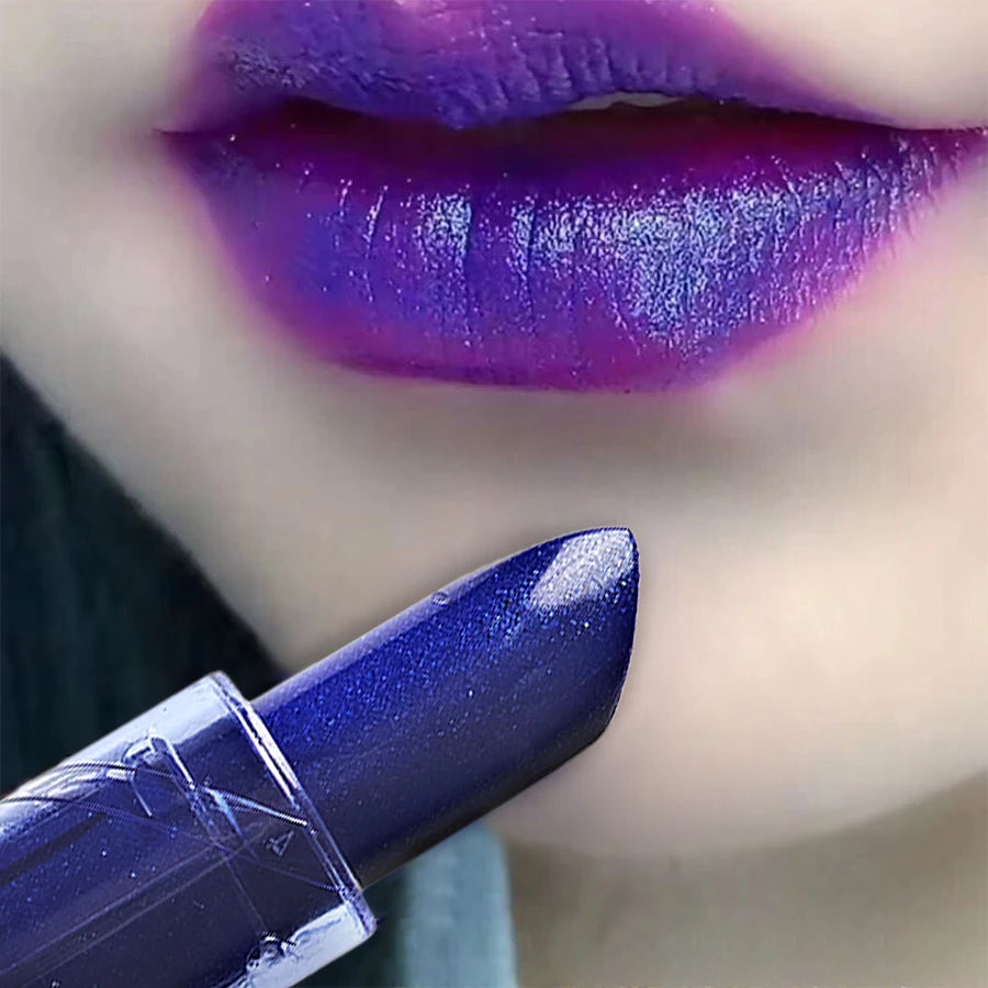1pc temperature color change rose lipstick waterproof female makeup sexy lip tint lip gloss cosmetics gifts profession lipstick
