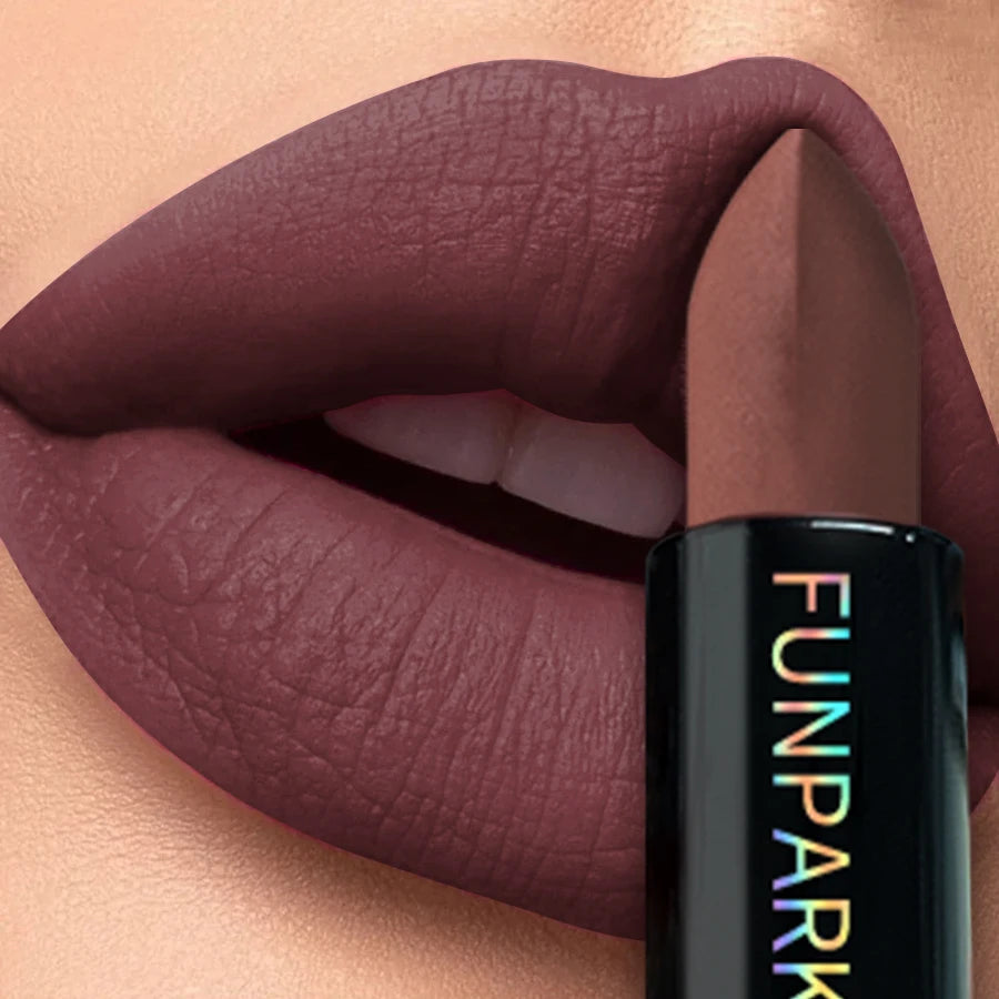 25-Color Matte Lipstick Waterproof Long Lasting Velvet Finish Lip Tint Smooth Matte Lip Color Smudge-proof Lip Liner Lip Makeup
