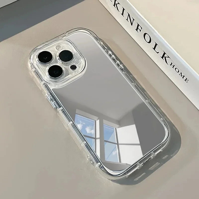 Funda delgada con espejo reflectante para iPhone