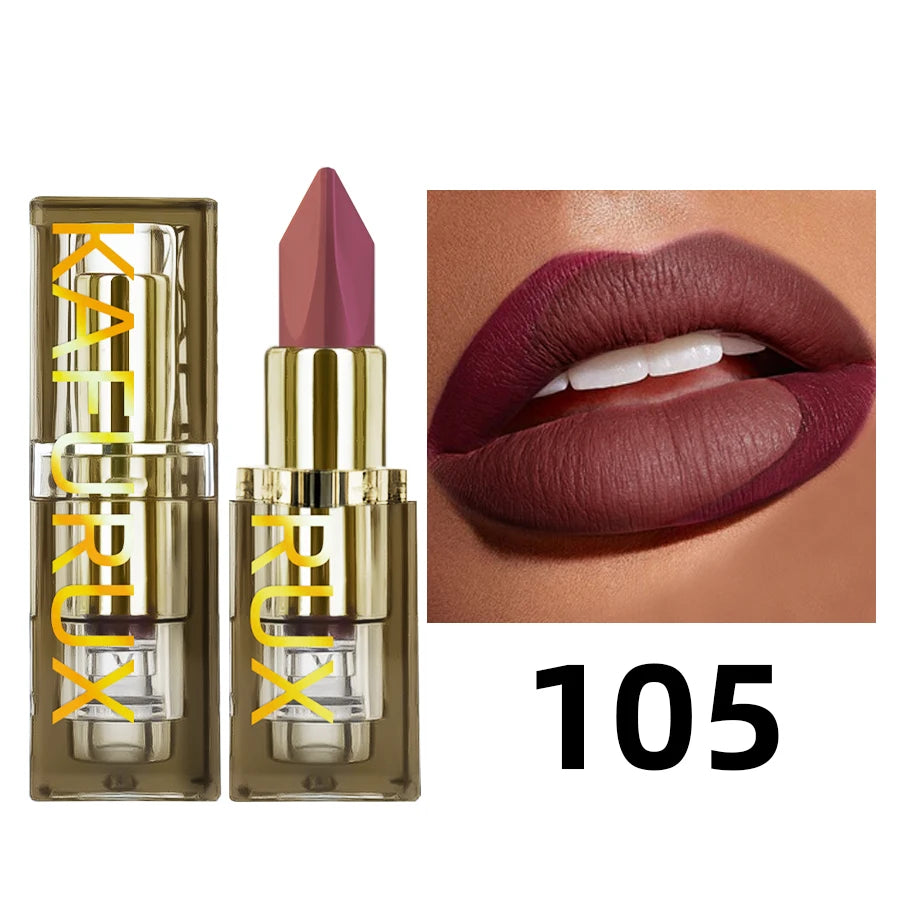 Two tone glitter &matte lipstick purple black lip stick discolocration sexy red rose moisturizing lip makeup lip tint lip glos