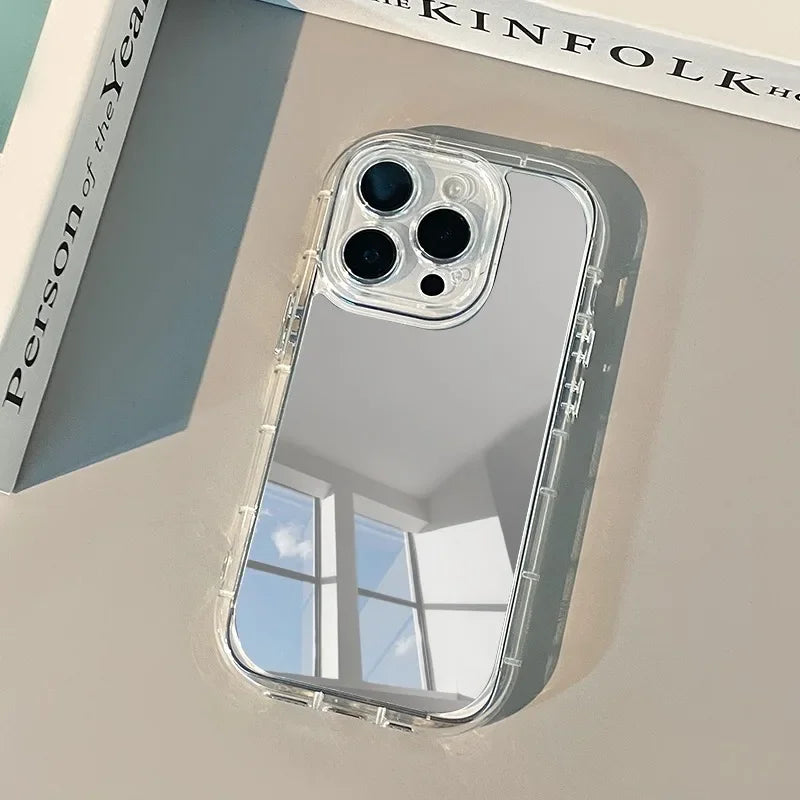 Funda delgada con espejo reflectante para iPhone