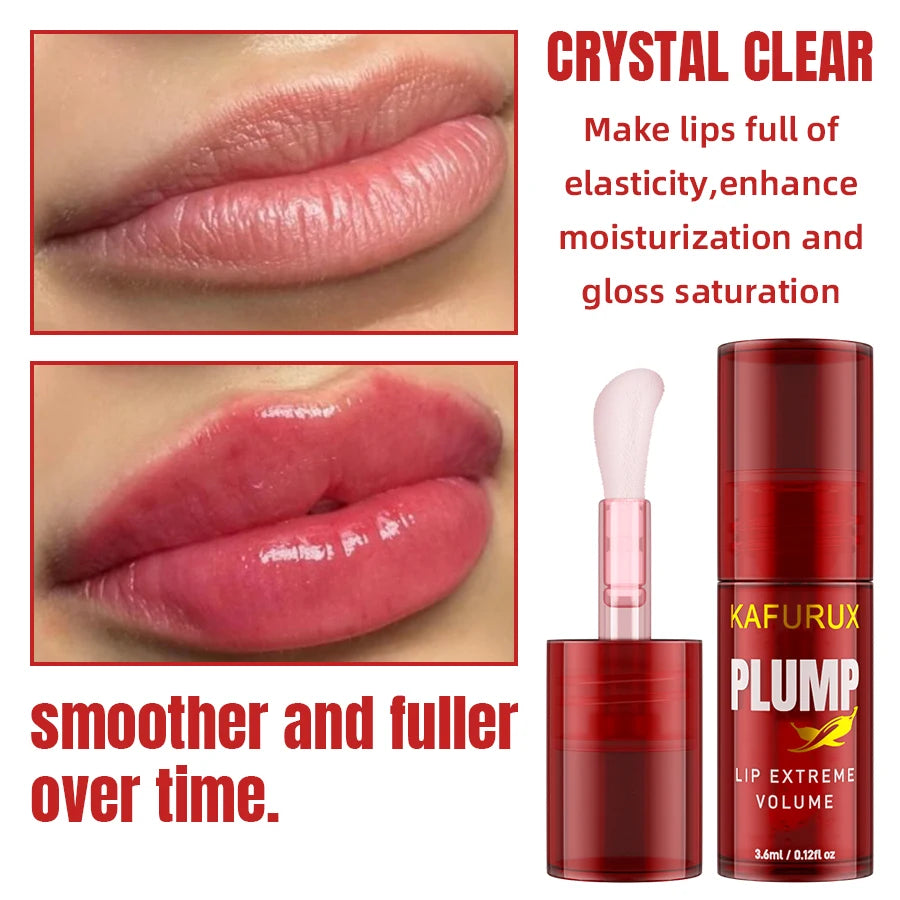 1PC Chili Pepper Lip Plumper Oil Long Lasting Moisturizing Lip Gloss Serum Instant Volumising Essence Oil Lip Makeup for Women