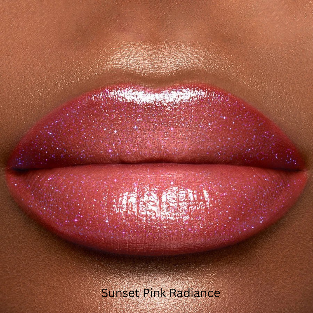 1pc KAFURUX Moisturizing Plump & Sparkling Lip Gloss – Water‑Glossy Mirror Lip Glaze with Glitter (6 Color Variants)