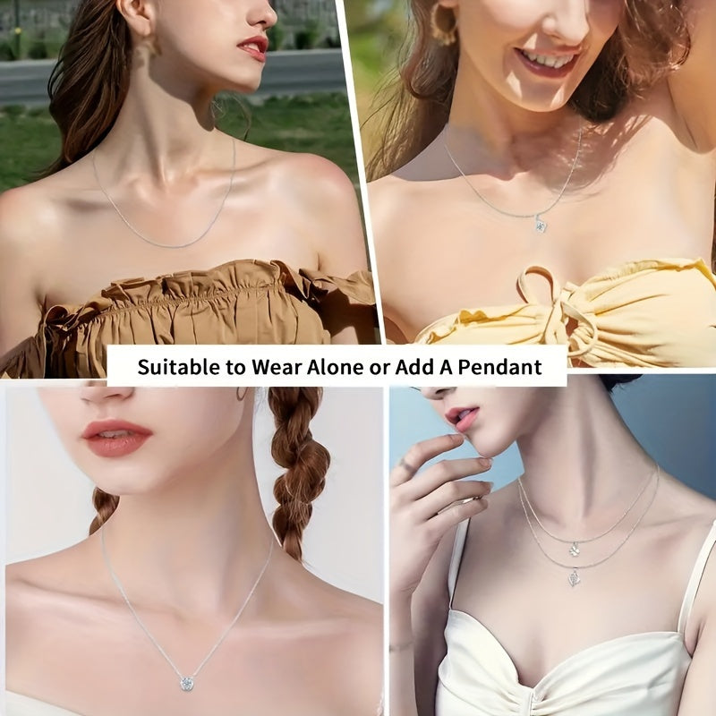 1.2mm Cable Chain Necklace – 925 Sterling Silver